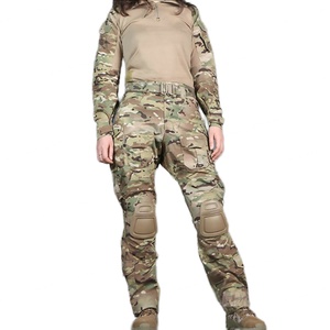 Pantalon de chasse tactique pour femme style G3, multi-camo, camouflage, en polyester et coton, pour équipement de défense personnelle - Product Image 1