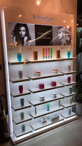 Vitrine de présentation cosmétique personnalisée pour Kerastase, <span class=keywords><strong>L</strong></span>'<span class=keywords><strong>Oréal</strong></span>, Schwarzkopf, Shiseido, salons de beauté et de coiffure - Product Image 4