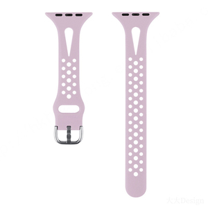 Correa de silicona delgada para Apple Watch, 40mm, 38mm, 42mm, 44mm, 45mm, 41mm, accesorios transpirables, pulsera de reloj IWatch 7/6/5/4 - Product Image 3