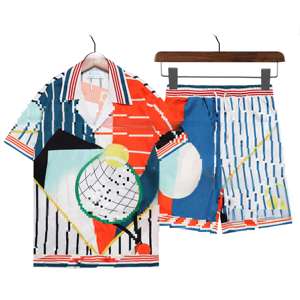 Conjunto Casual de Verano <span class=keywords><strong>Casablanca</strong></span>, Pantalones Cortos de Diseñador, Camisas de Manga Corta Unisex para Hombre, Conjunto de 2 Piezas de Lujo y Tendencia, Ropa de Marca - Product Image 5