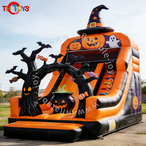 Castillo Inflable Gigante de Halloween, Combinación de Obstáculos, Trampolín, Juegos de Carnaval, Nailon, 10x5x3.5m, Capacidad para 10 Personas - Product Image 2