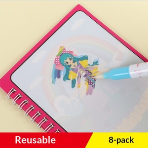 Libri ad Acquerello Riutilizzabili Senza Disordine, Giocattolo da Viaggio, Libro Silenzioso per Aereo, Tappetino Attività con Acqua - Product Image 5