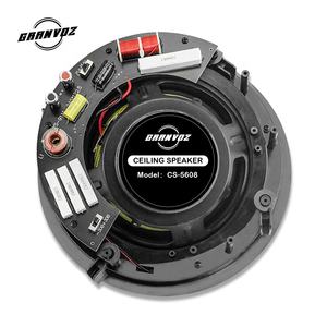 Haut-parleur coaxial 8 pouces 80W RMS pour montage au plafond Panier en acier Système de sonorisation cinéma maison 8 Ohm avec système croisé - Product Image 3