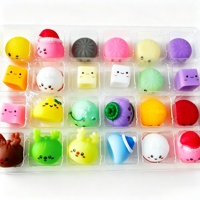 Calendrier de l'Avent de Noël : Boîte Mystère 24 Pièces – Ensemble de Jouets Squishy Anti-stress en Forme de Ravioli – Compte à Rebours Surprise – Cadeau de Fêtes pour Adolescents et Adultes