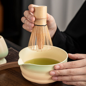 Geling 2025 vendita calda ceramica Chawan Matcha ciotola con colore sfumato miglior prezzo bambù Matcha frusta Set con scatola - Product Image 2
