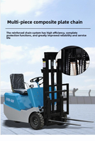 Chariot élévateur électrique compact CPD-08 de 0,8 tonne, nouveau modèle à trois points, pour le transfert de petites charges