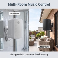 Enceinte intelligente étanche, synchronisation musicale, contrôle facile via l'application Wiim Home, design IPX, puissance de sortie 30-50W, sans microphone intégré