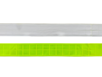 Ruban réfléchissant en PVC prismatique de 5 cm de large, couleur jaune, motif quadrillé haute visibilité pour les secours d'urgence, la sécurité routière