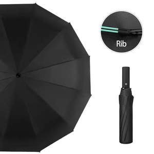 Fully Automatic Three-Fold Advertising Umbrella with Custom Logo Sunblock & Sunshade Rain Umbrella Perfect Gift
