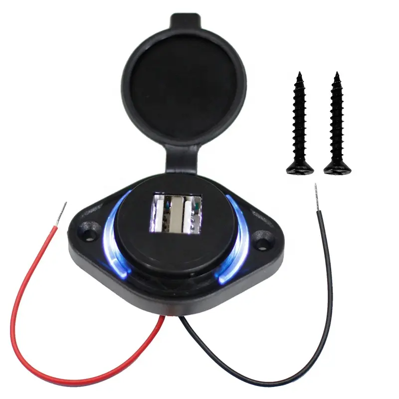 Panel Mount Dual 3.1A Massage Chair Marine Boat Car Bus Seat USB Charging Port Bus USB Charger