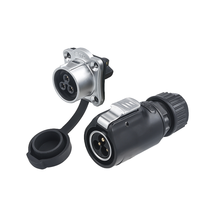 Câble audio étanche en cuivre 3P Connecteur femelle LP 3 broches Bornes IP68 pour connexions de fils