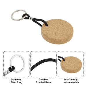 سلسلة مفاتيح عائمة على شكل سمكة شخصية كيرينغ شكل شعار مخصص سلسلة مفاتيح خشبية عائمة من الفلين - Product Image 3