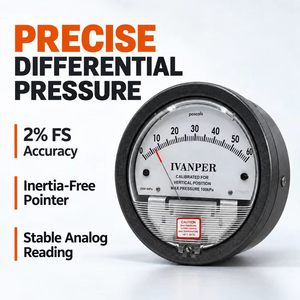 Medidor de Presión Diferencial de Lectura Digital Directa de 0,5 KPa para Inspección de <span class=keywords><strong>Filtros</strong></span> de Conductos de Ventilación, Instrumentos de Medición IVANPER - Product Image 4