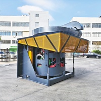 Horno de Inducción de 1T para Fundir Chatarra de Hierro y Aleaciones, para la Fabricación de Acero de Alta Calidad, Precio de Fábrica