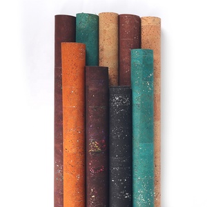 Bồ Đào Nha Thân Thiện Với Môi Tự Nhiên Cork Da Ánh Sáng Màu Xanh Với Phim Vàng Tự Nhiên Cork Chất Liệu Cho Túi - Product Image 1