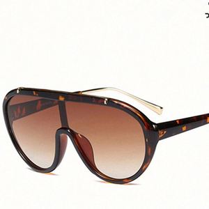 Lunettes de soleil rétro unisexes tendance 2020, coupe-vent, protection UV400, surdimensionnées, monobloc - Product Image 5