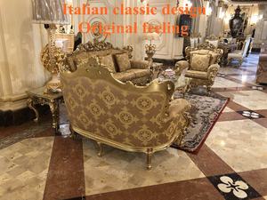 Luxus rokoko stil Italienische rokoko wohnzimmer möbel 1 + 2 + 3 mit kaffee tisch - Product Image 3