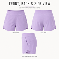 Shorts de golf personnalisés pour femmes, taille élastique large, poches latérales, tissu à séchage rapide pour les participants aux compétitions de golf