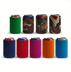 Customized Logo Printed Can Coozies Cooler Neoprene Insulated Silk Screen Printing Regular Slim Beer Can Cooler Stubby Holder - Product Image 1