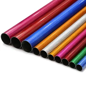 Tubo In fibra di carbonio 100% 3k tubo In fibra di carbonio lucido opaco 6mm-50mm ad alta resistenza