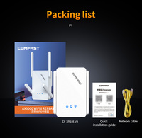 WIFI6 3000Mbps WIFI Extender Dual-band Wifi Repeater High Gain Four-antenna WiFi6 Router Gigabit Network Port WPA3