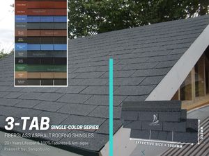 American Standard Bardeaux d'asphalte architecturaux anticorrosion de haute qualité pour les toitures d'hôtels Vente en gros Toitures en asphalte - Product Image 2
