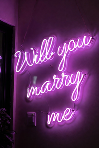 Letrero de Neón con la Frase '¿Te Casas Conmigo?' LED RGB <span class=keywords><strong>para</strong></span> Propuesta de Matrimonio, Exhibición en Tiendas, Arte de Interior, Impermeable, Duradero, Marco Personalizable, Colores Personalizables - Product Image 2