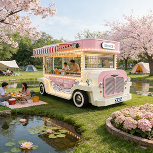 Custom Stainless Steel Mobile Food Cart Fully Equipped Concession Cart for Coffee Pizza Burger Street Vending - Product Image 1