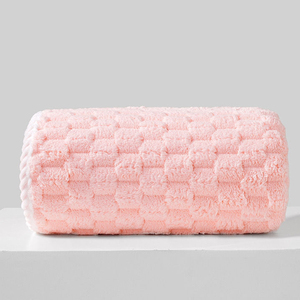 Vente en gros de microfibres d'usine de haute qualité, velours corail peut porter une <span class=keywords><strong>serviette</strong></span> de bain 100115cm 300gsm Logo personnalisé/ - Product Image 6