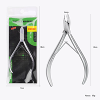 Ensemble de manucure professionnel en acier inoxydable, livraison rapide, pince à cuticules avec pousse-cuticules