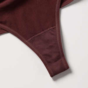 Бесшовные женские трусики-стринги с высокой талией и эффектом подтяжки ягодиц большого размера - Product Image 2