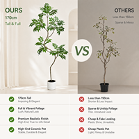 Plantes artificielles en bois laqué, décor de tronc de bordure, arbre pour parc à thème, bureau