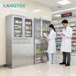 Almacenamiento de muebles médicos de alta calidad, mesa de acero inoxidable, armario de medicamentos con cerradura, cabina de medicamentos pequeños - Product Image 2