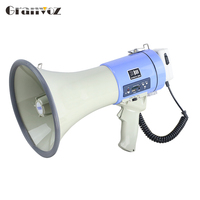 Haut-Parleur 50W avec USB, SD, AUX pour Sonorisation et Alarme de Sécurité, Mégaphone Puissant à Grande Puissance avec Option Batterie