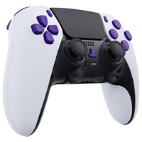 Boutons de remplacement EXtremeRate, ensemble complet personnalisé, boutons violets pour manette PS5 Dualsense Edge