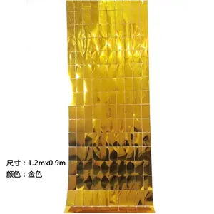 Pırıltılı duvar panelleri zemin payet metalik Tinsel panelleri perde düğün süslemeleri için