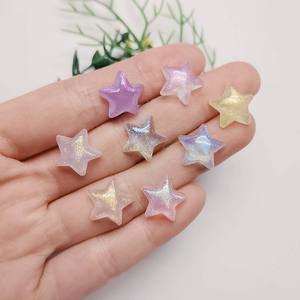 Colorido hermoso 12mm estrella Resina cuenta Flatback pegatinas Kawaii mano artesanía decoración del hogar Accesorios teléfono funda adornos - Product Image 2