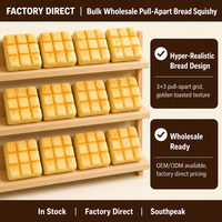 Southpeak Toy Pull Apart Bread Squishy Sticky Finger PU Ultra Slow Rising Fidget Toy Squeeze Stress Relief Squishy Factory OEM