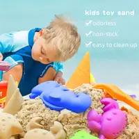Atacado 1000g crianças espaço ao ar livre areia, 8 colorido jogar areia castelo