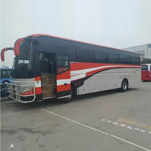 Front engine strong power 12 meter 65 seat tourist luxury coach buses for bad road condition