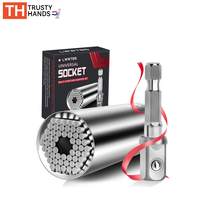 Outils universels pour douilles 7mm-19mm 1/4'-3/4' Ensemble avec adaptateur pour perceuse électrique Fournisseur en gros OEM & ODM Vérifié Vente chaude