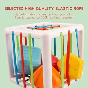 Juegos de clasificación de <span class=keywords><strong>desarrollo</strong></span> temprano para bebés, actividad de aprendizaje Montessori, juguetes sensoriales, clasificador de formas para habilidades motoras finas - Product Image 5