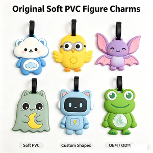 Etichetta per Bagagli in PVC Morbido 2D con <span class=keywords><strong>Personaggi</strong></span> dei Cartoni Animati, Regalo Promozionale a Prezzo Conveniente - Product Image 1