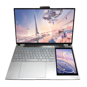 Factory Wholesale Thin Portable 15.6-Inch + 7-Inch Dual-Screen Office Laptop 180&deg; Body Folding New <strong>Notebook</strong> <strong>Computer</strong> - Product Image 4