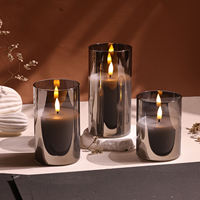 Décoration d'intérieur Mermei, bougie pilier en cire de paraffine, bougie LED sans flamme personnalisée, télécommande, fabrication artisanale, fonctionne sur piles, pour les fêtes