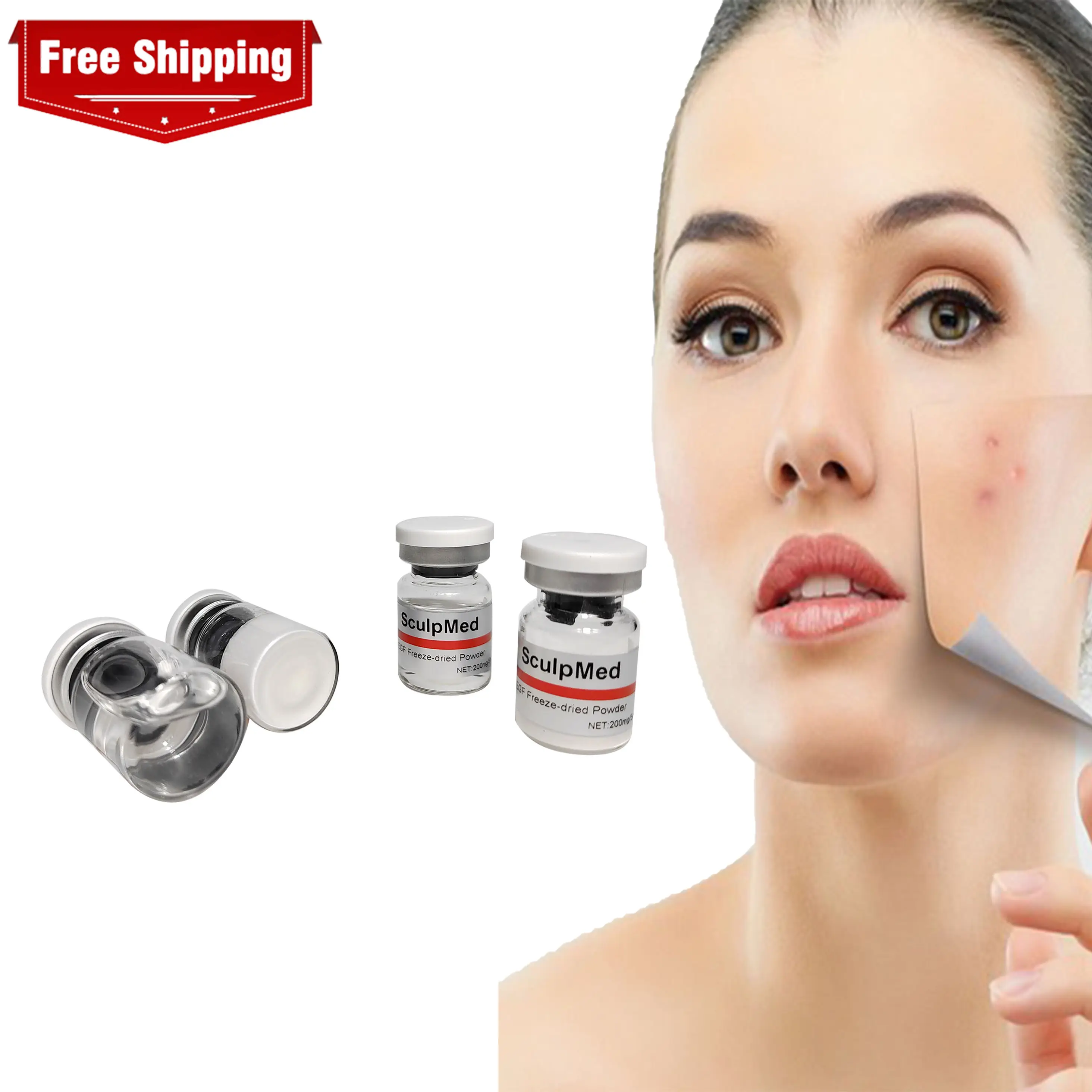 EGF KGF Peptide Repair Solvent Essence 5ml For Acnes Algae Peeling Micro Needling Skin Care