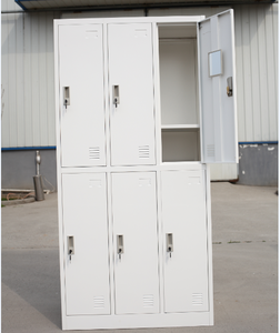 Armoire métallique industrielle à six portes, en acier, pour vêtements, pour chambres, écoles, hôtels, ateliers, entrepôts - Product Image 3