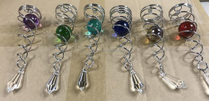 Esfera Decorativa Giratoria de 4.5 Pulgadas con Cola en Espiral, Estabilizador de Esferas Giratorias para Decoración de Interiores, Exteriores y Jardines - Product Image 3