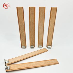 Di alta qualità a doppio strato di legno a Base di stoppino cera di soia eco-friendly senza fumo candela fabbrica accessori per fragranze - Product Image 2