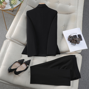 Nouveau costume professionnel haut de gamme pour femmes, printemps-automne, fonctionnaire et responsable d'hôtel, veste d'entretien, vêtements de travail, blazers - Product Image 3